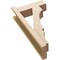 Ekena Millwork 5 1/2-in W x 14-in D x 26-in H Balboa Block Rough Cedar Woodgrain TimberThane Outlooker, Primed Tan OUTUR055X14X26BOA44RCPR - alternate 2